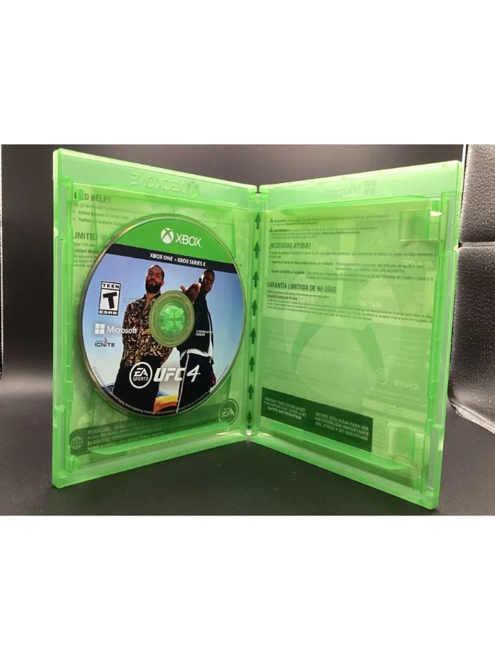 EA Sports UFC 4 Xbox One Game Used Excellent Condition No Manual Video Game Disc